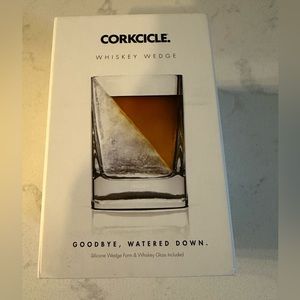 Corkcicle Whiskey Wedge Square‎ Cocktail Glass 9 oz NEW in Box